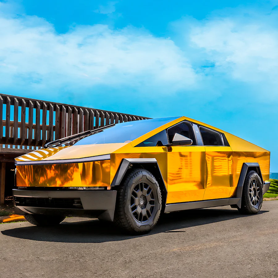 Yellow Gold Chrome (CHM02-HD) Vinyl Wrap - Image 2