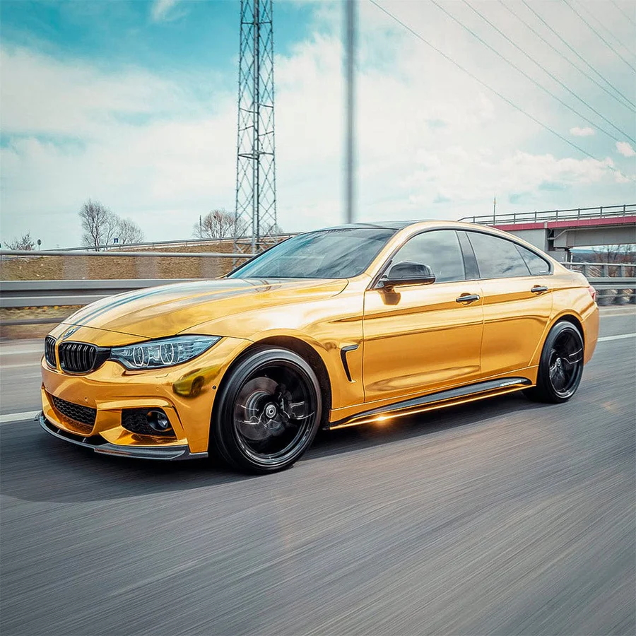 Yellow Gold Chrome (CHM02-HD) Vinyl Wrap - Image 3